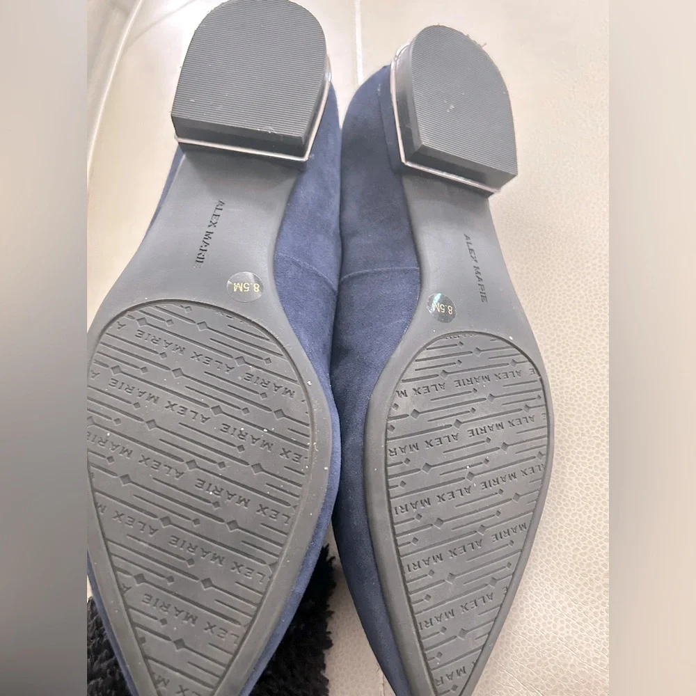 Alex Marie Campbell Women’s Flats 8.5 Navy Pointed Toe Casual Everyday Career